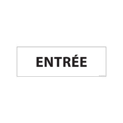 Panneau - Info Entrée 210x75 mm - PVC/Vinyle autocollant