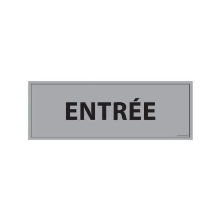 Panneau - Info Entrée 210x75 mm - PVC/Vinyle autocollant