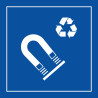 Panneau - Info Recyclage Acier Magnétique - PI PF 064 - ISO 7001