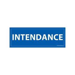 Panneau information - Pictogramme Intendance - 210 x 75mm