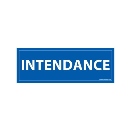 Panneau information - Pictogramme Intendance - 210 x 75mm