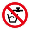 Panneau interdiction P005 - Eau non potable - ISO 7010