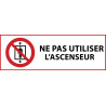 Panneau interdiction - Ne pas utiliser cet ascenseur pour des personnes - P027