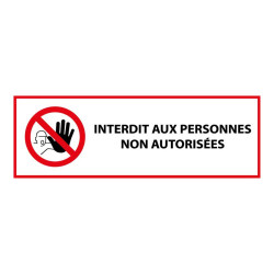 Panneau Interdit aux personnes non autorisées P080 - ISO 7010