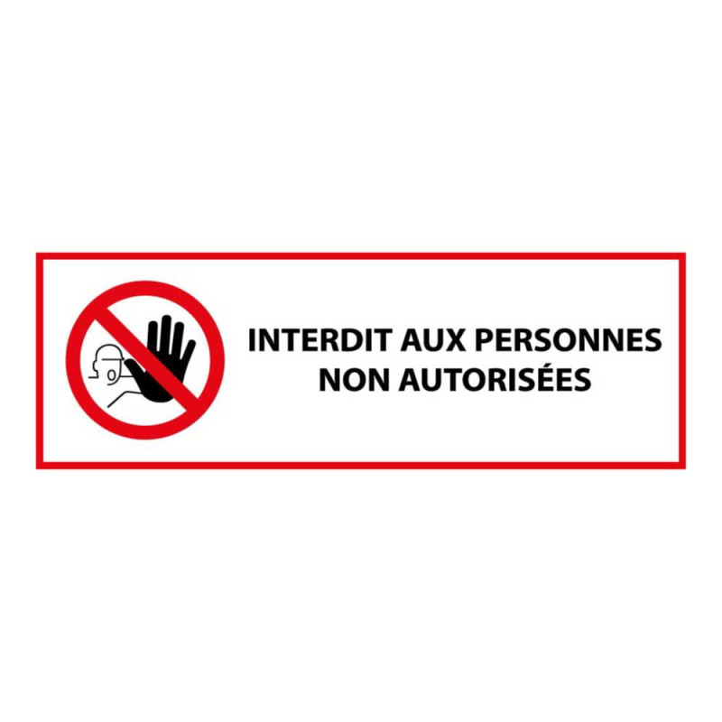 Panneau Interdit aux personnes non autorisées P080 - ISO 7010