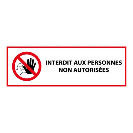 Panneau Interdit aux personnes non autorisées P080 - ISO 7010