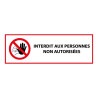 Panneau Interdit aux personnes non autorisées P080 - ISO 7010