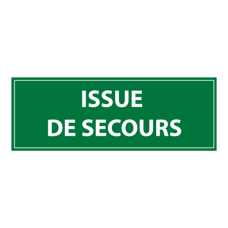 Panneau d'évacuation - Pictogramme Issue de secours - ISO 7010