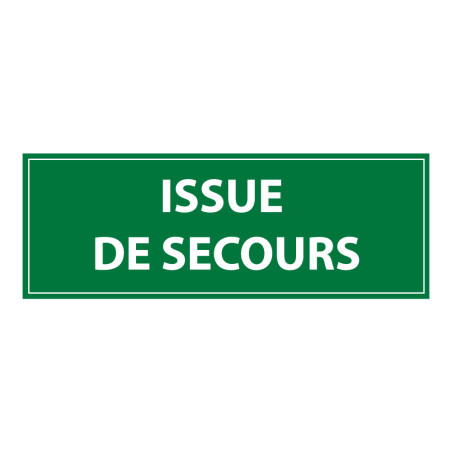 Panneau d'évacuation - Pictogramme Issue de secours - ISO 7010