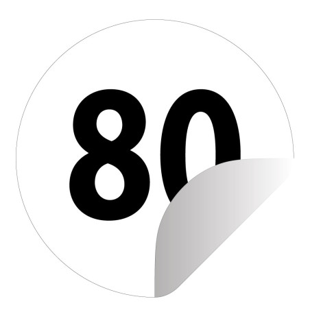Panneau limitation de vitesse – Signalisation ronde autocollante