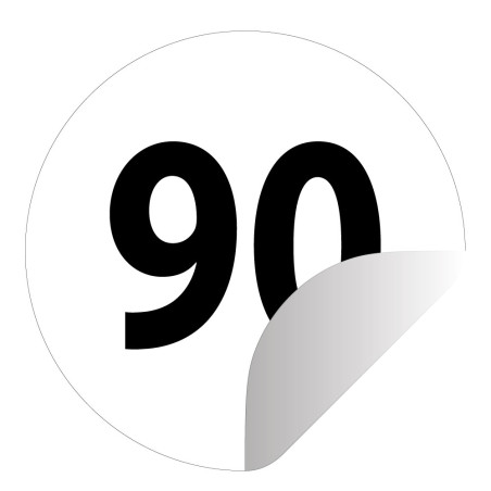 Panneau limitation de vitesse – Signalisation ronde autocollante