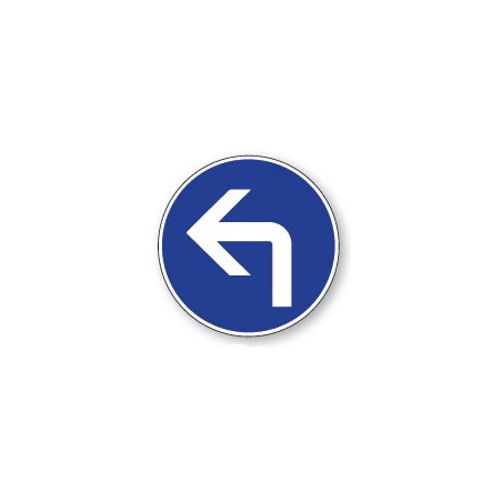 Panneau de circulation Plat Aludibond - Direction obligatoire à gauche