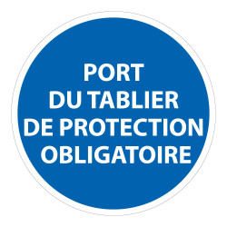 Panneau Obligatoire - EPI - Port du tablier de protection 