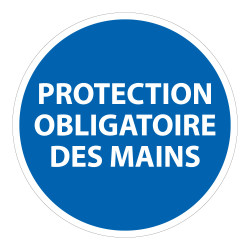 Panneau Obligatoire - EPI - Protection obligatoire des mains