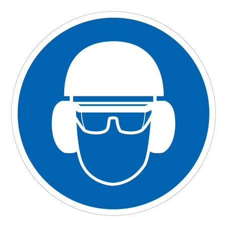 Panneau obligatoire - EPI - Protection Tête - M014 - ISO 7010