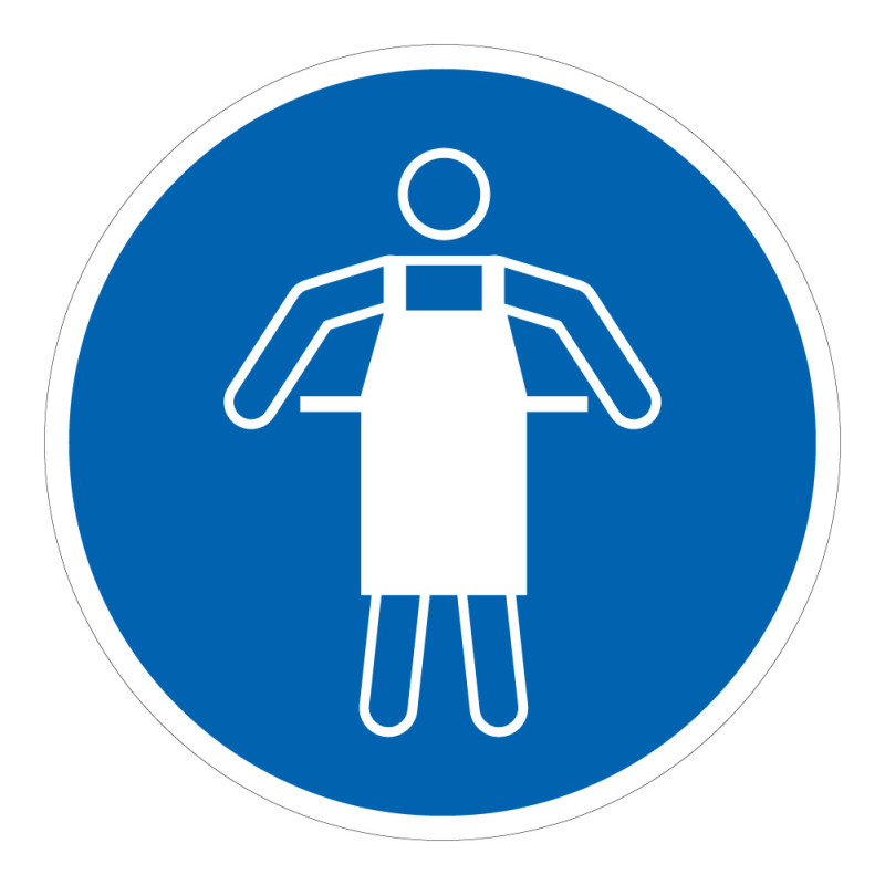 Panneau Obligatoire- Tablier de protection - M026 - ISO 7001
