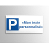 Panneau Parking personnalisé 400*500mm pré-percé