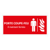 Panneau - Picto Porte coupe-feu à maintenir fermée