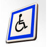 Panneau - Parking Picto Handicapé - Aluminium