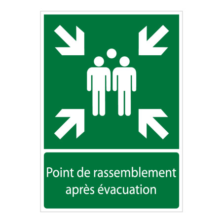 Panneau - Point de rassemblement après évacuation -E007 -ISO 7010
