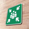Panneau - Point de rassemblement - E007 - 500x500 mm