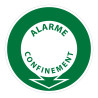 Panneau PPMS – Alarme confinement fléché – Signalétique ronde