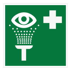 Panneau premiers secours - Lavage oculaire - E011 - ISO 7001