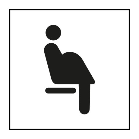 Panneau d'information - Siège prioritaire pour femmes enceintes - ISO 7001 - Gravoply