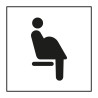 Panneau d'information - Siège prioritaire pour femmes enceintes - ISO 7001 - Gravoply