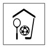 Panneau signalétique Gymnase/Salle de sport - PI SA 004 - ISO 7001