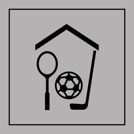 Panneau d'information - Gymnase/Salle de sport - ISO 7001 - Gravoply
