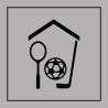 Panneau d'information - Gymnase/Salle de sport - ISO 7001 - Gravoply