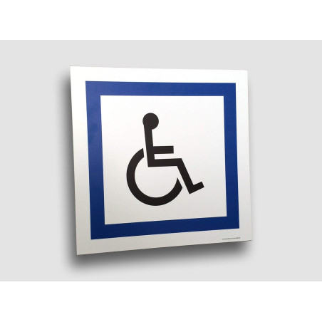 Panneau Parking HANDICAPE - plat avec pictogramme