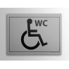 Plaque gravée WC