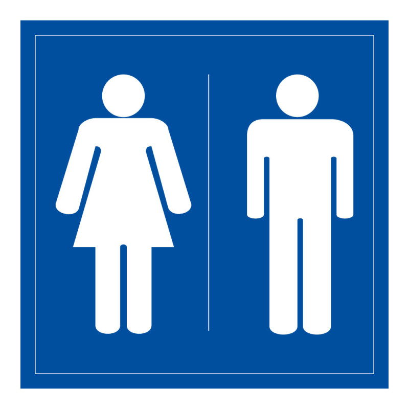Panneau Signalétique - WC Toilettes Hommes Femmes