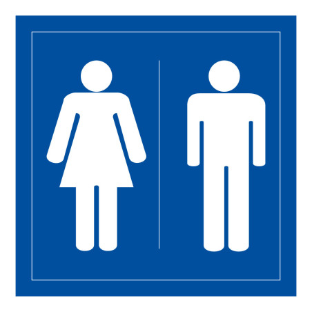 Panneau Signalétique - WC Toilettes Hommes Femmes