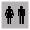 Panneau Signalétique - WC Toilettes Hommes Femmes