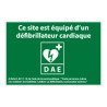 Panneau - Site équipé d'un défibrillateur cardiaque - ISO 7010