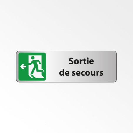 Panneau Signalétique "Sortie de secours à gauche"