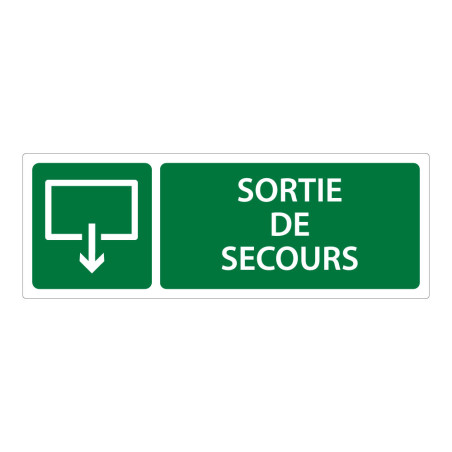 Panneau Sortie et évacuation - Sortie de Secours - ISO 7010
