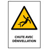 Panneau ISO 7010 "Chute avec dénivellation" W008