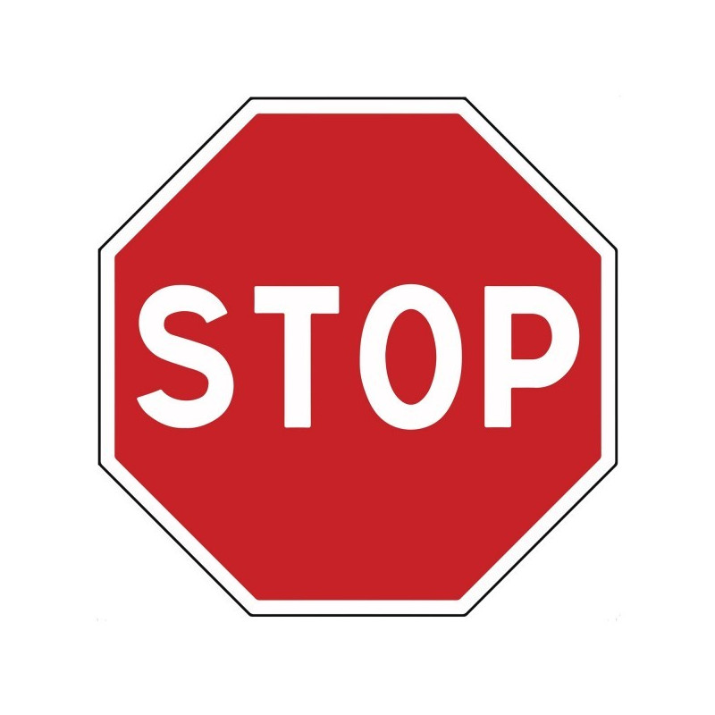 Panneau d'Intersection AB4 : STOP
