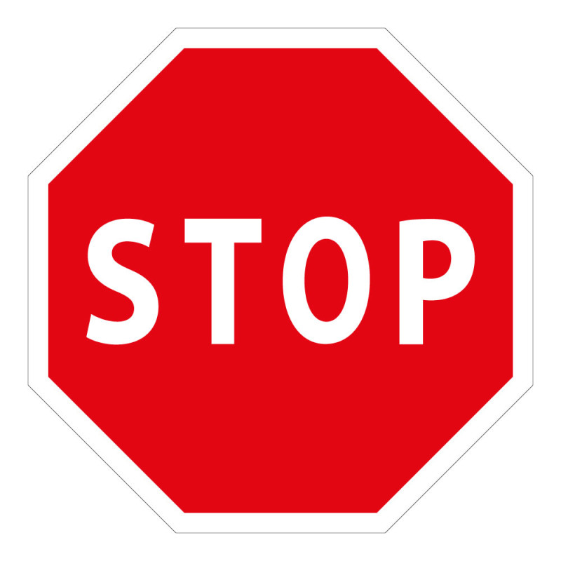 Panneau STOP AB4 - Signalétique Ronde