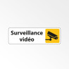 Panneau d'information - Surveillance vidéo avec pictogramme caméra