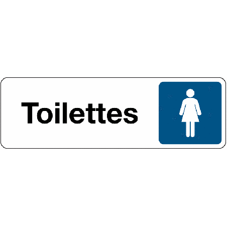 Panneau Signalétique - Toilettes Femme - Adhésif