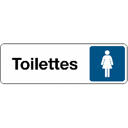 Panneau Signalétique - Toilettes Femme - Adhésif