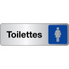Panneau Signalétique - Toilettes Femme - Adhésif