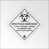 Signalisation de transport normalisée ADR - "Matières infectieuses (avec texte)