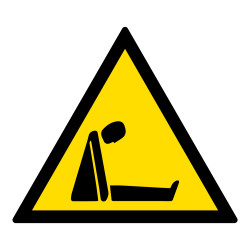 Panneau triangle - Danger risque d'asphyxie - W041 - ISO 7010