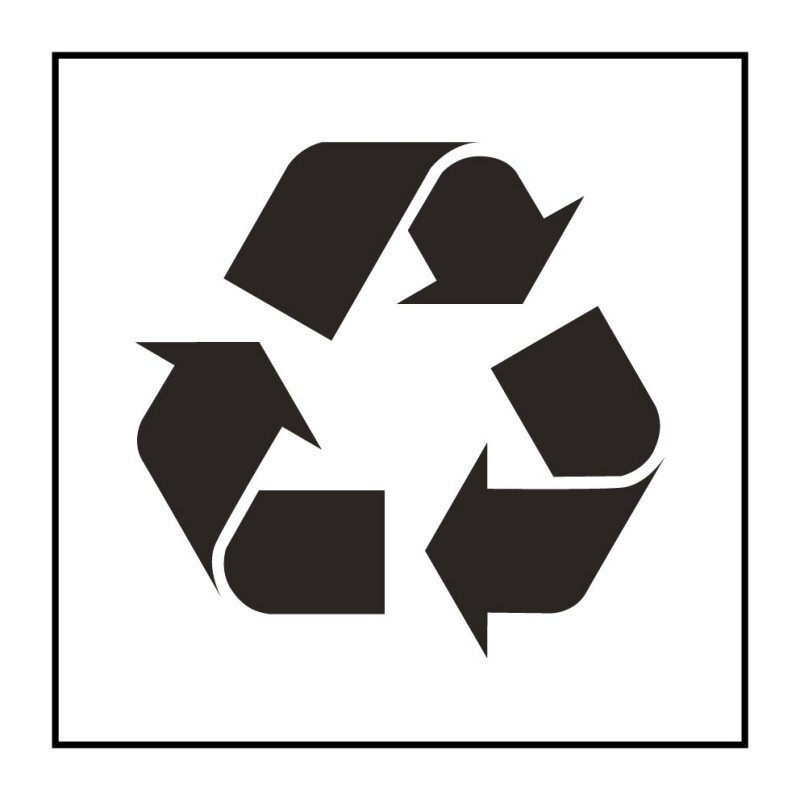 Panneau Tri Sélectif - Pictogramme recyclage Poubelle - Gravoply
